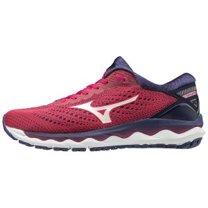 Mizuno Wave Sky 3 Παπουτσια Για Τρεξιμο Γυναικεια - Κοκκινα